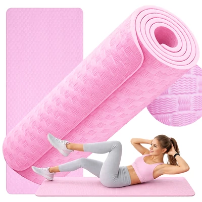 Polifoam edzőszőnyeg, rózsaszín, 180 x 60 cm