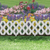 Virágágyás szegély / kerítés (60 x 22 cm, fehér)