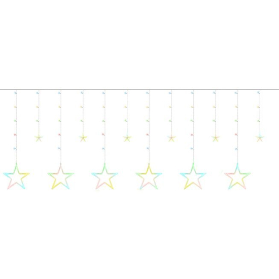 138 LED-es fényfüggöny - karácsonyi csillag