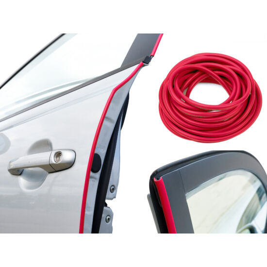 Gépjármű ajtó élvédő - 15m (piros)