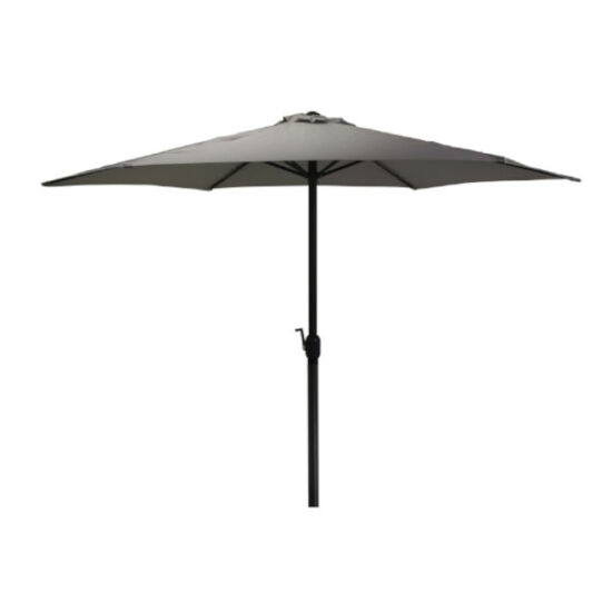 Ambiance kerti napernyő, sötétszürke, kitekerhető, 300cm
