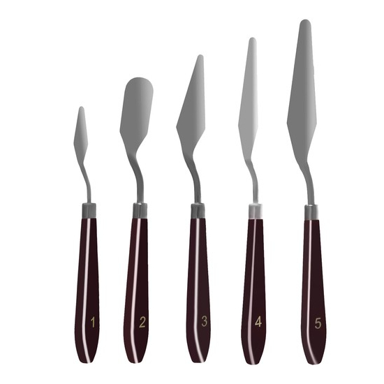 5 darabos festő spatula