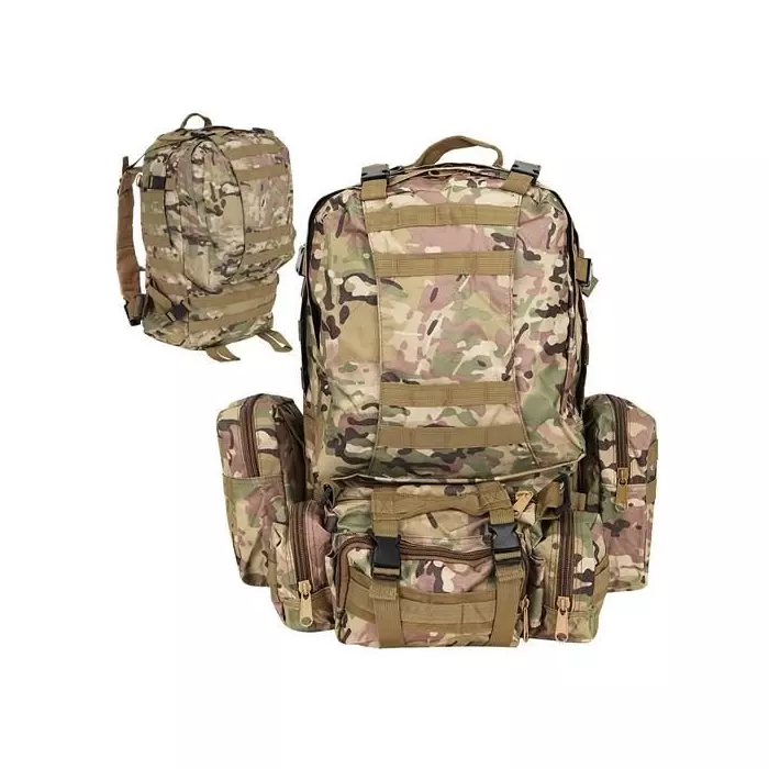 Katonai taktikai hátizsák, terepszínű, 48,5 L