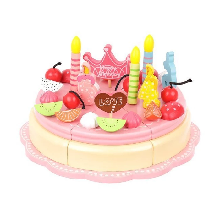 48 részes fa tortavágó készlet gyerekeknek