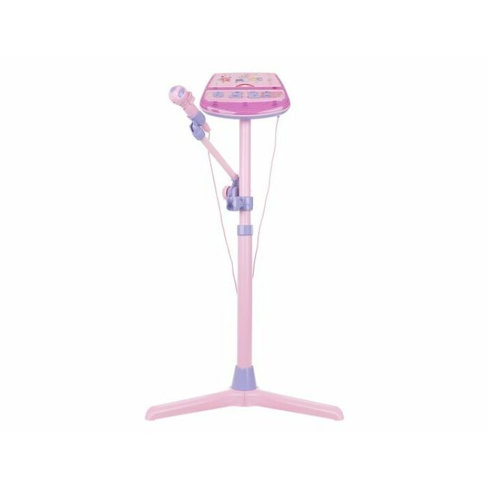 Karaoke állványon mikrofonnal - rózsaszín
