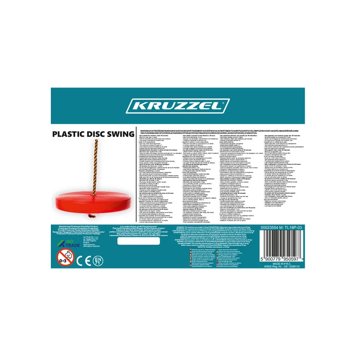 Műanyag kerti hinta - kerek