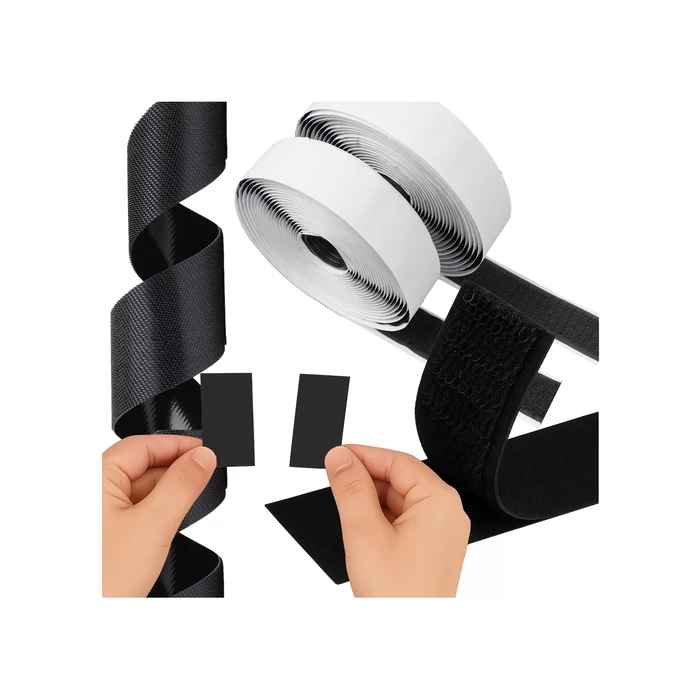 Öntapadó tépőzár szalag 5mx2,5cm fekete