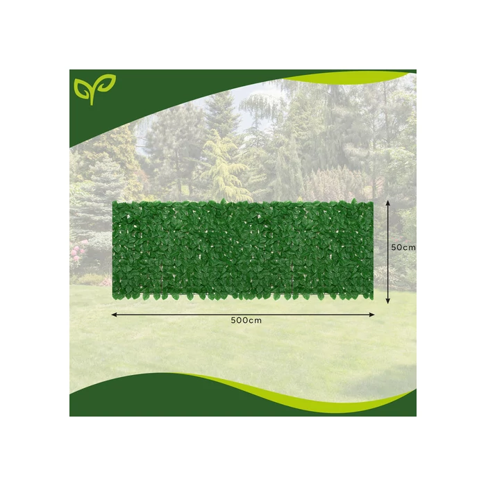 Műsövény erkélyre 5x0,5m