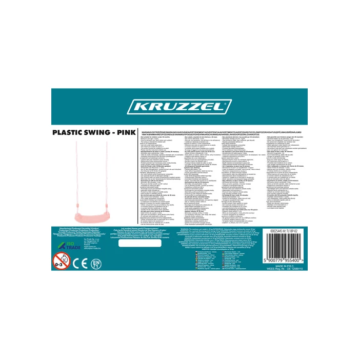 Műanyag hinta - rózsaszín 