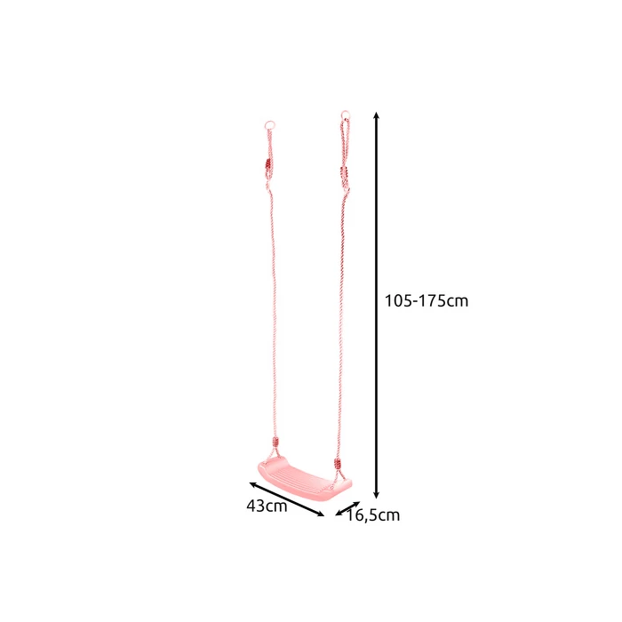 Műanyag hinta - rózsaszín 