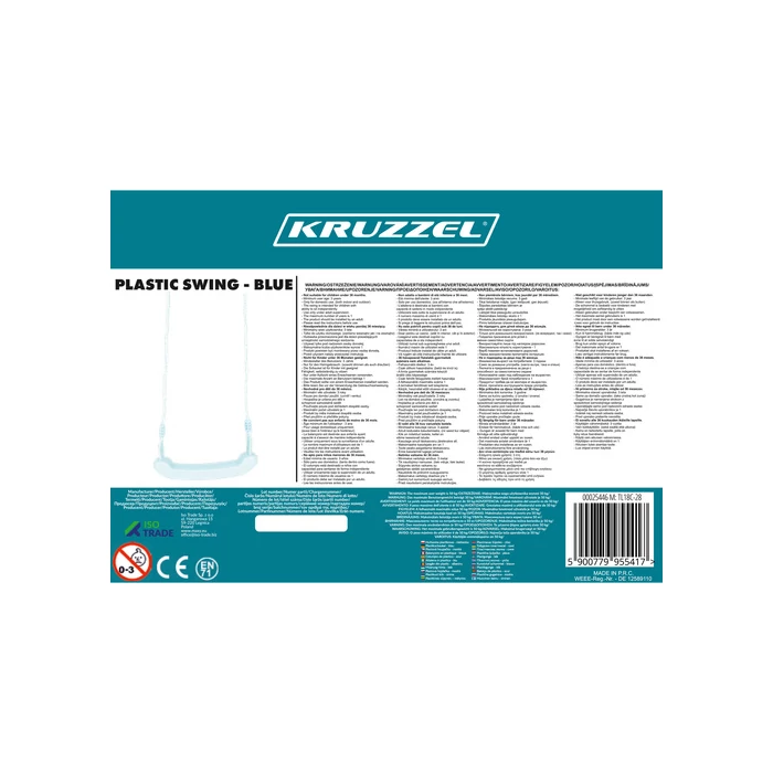 Műanyag hinta - kék