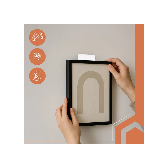 Öntapadó tépőzár szalag 5mx5cm fehér