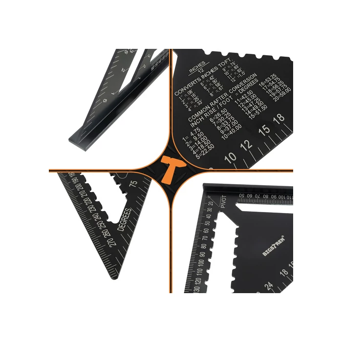 Derékszögű ács vonalzó