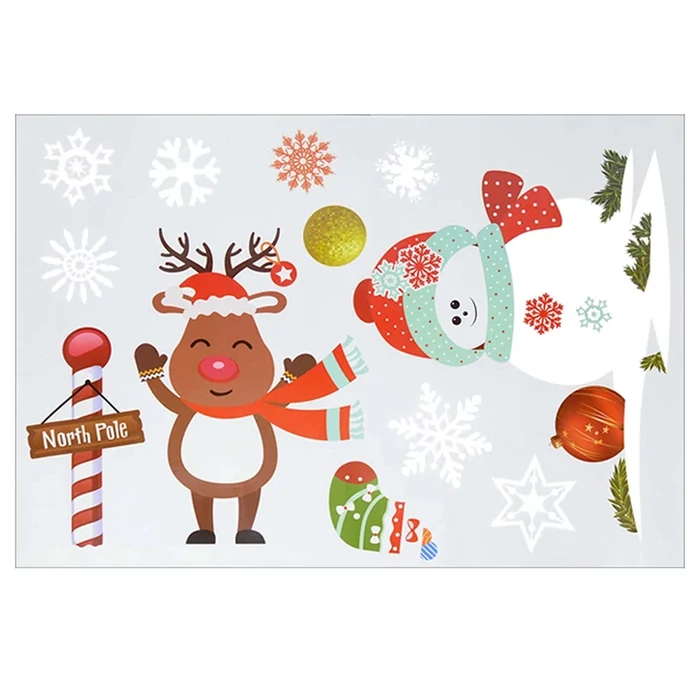 Karácsonyi ablak matricák