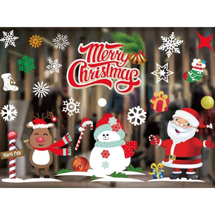 Karácsonyi ablak matricák