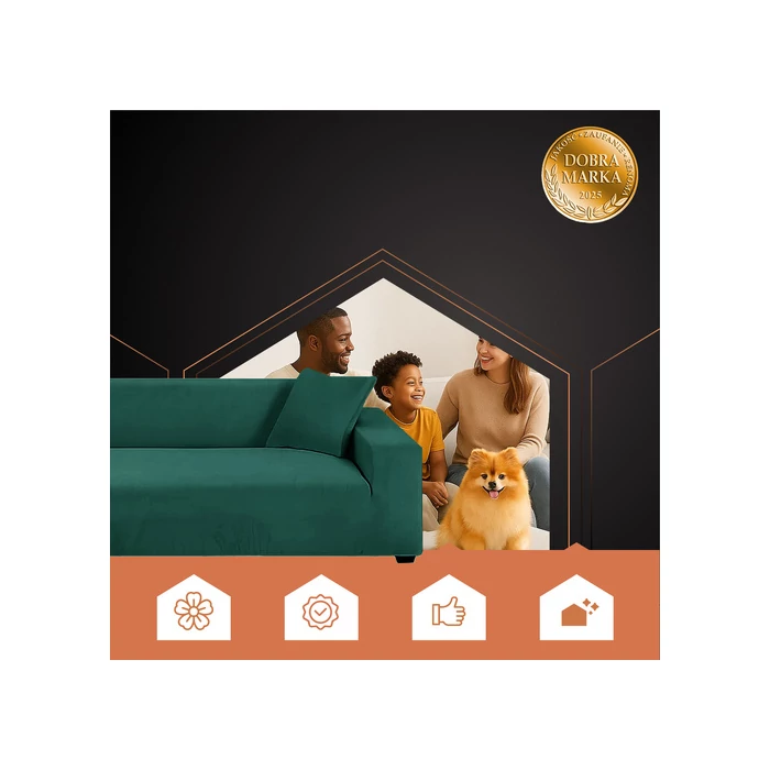 Kanapéhuzat 190-230cm zöld