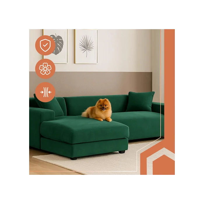 Kanapéhuzat 190-230cm zöld