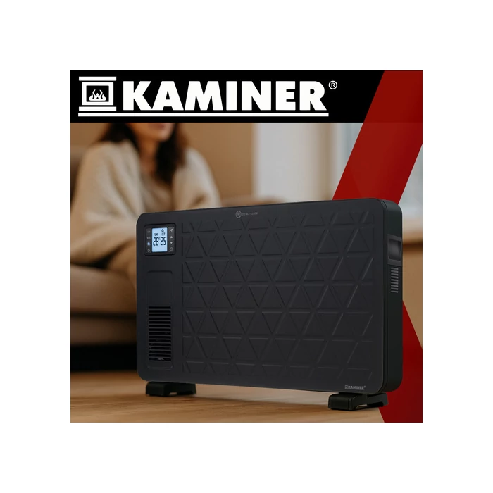 Elektromos fűtőtest - fekete