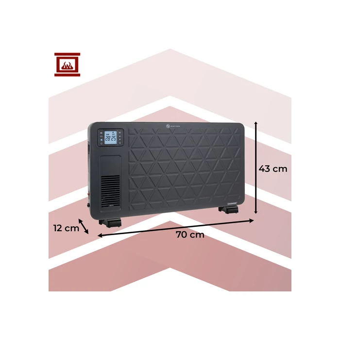 Elektromos fűtőtest - fekete