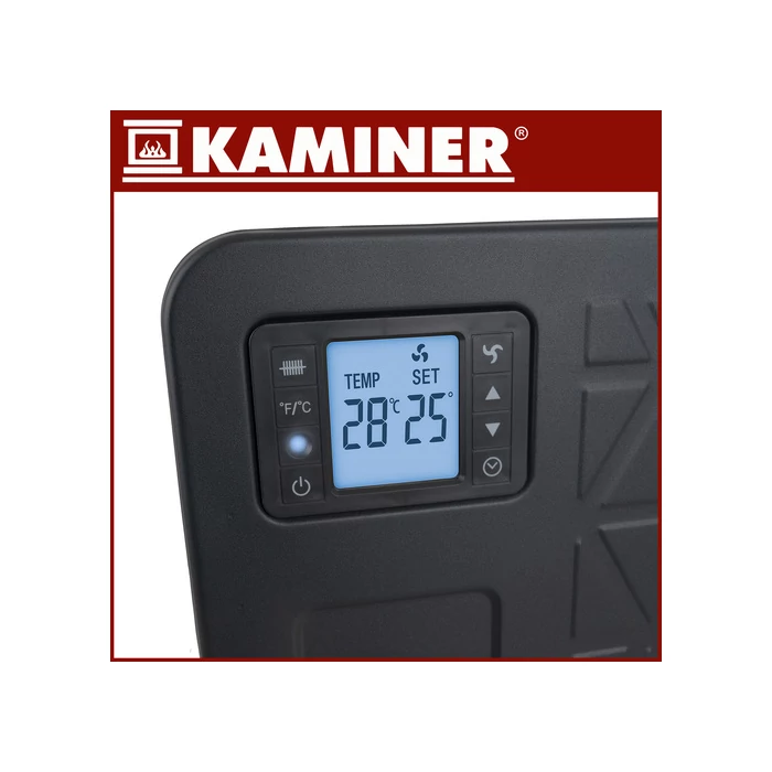 Elektromos fűtőtest - fekete