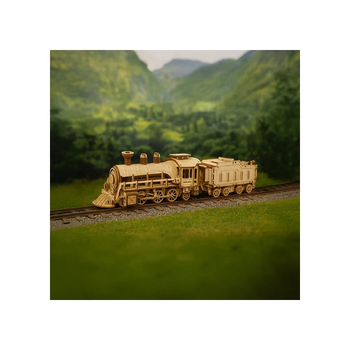 3D fa gőzmozdony puzzle
