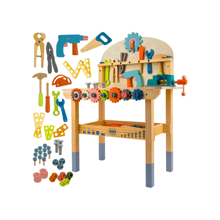 Fa munkapad szerszámokkal