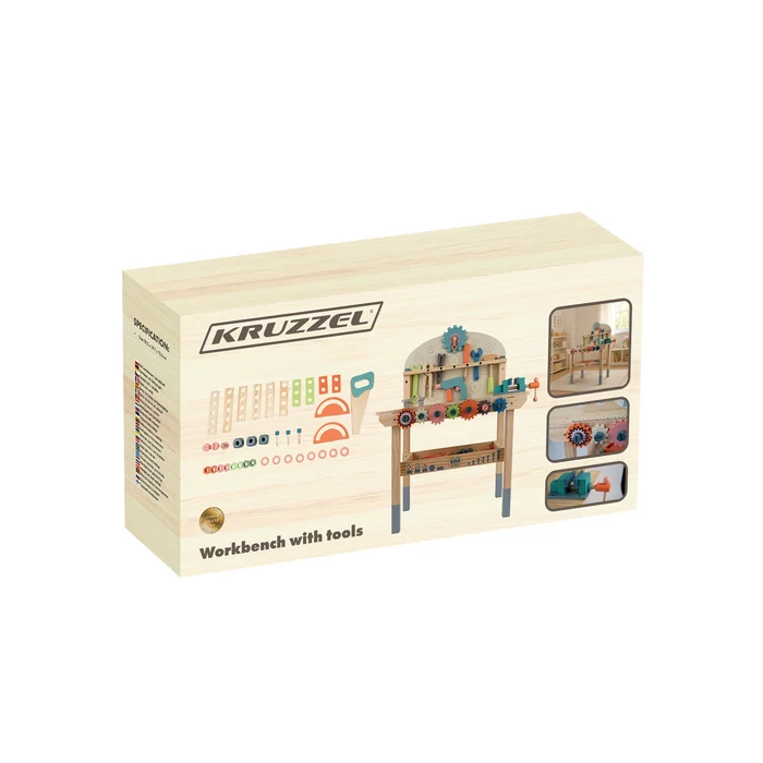 Fa munkapad szerszámokkal