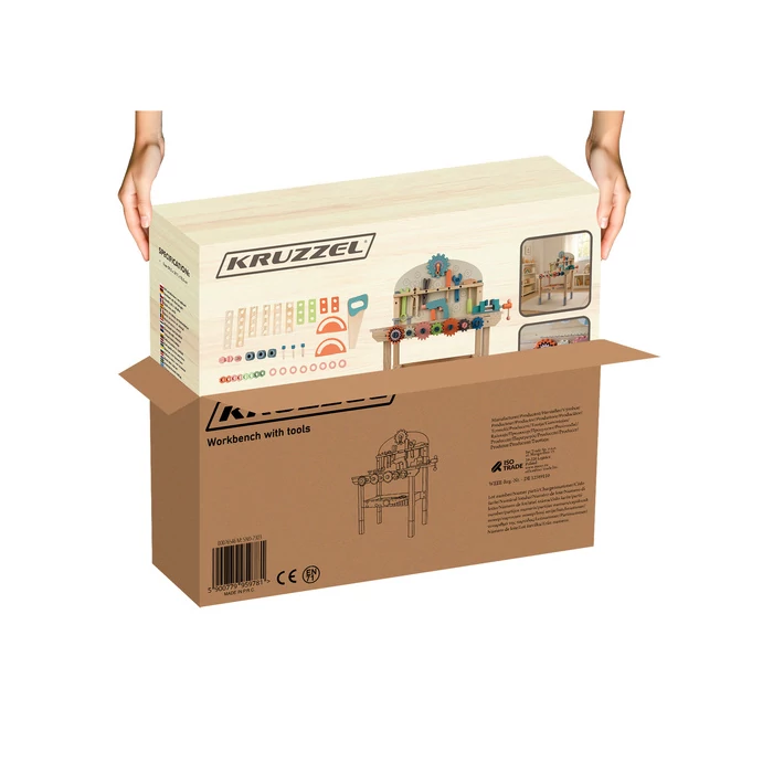 Fa munkapad szerszámokkal