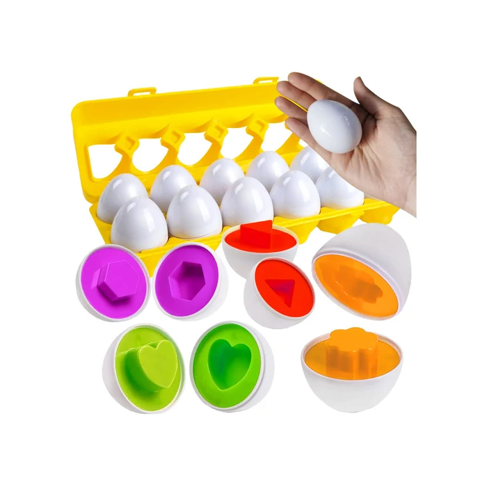 Szortírozó tojás puzzle tartóban