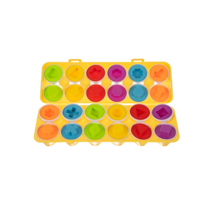 Szortírozó tojás puzzle tartóban