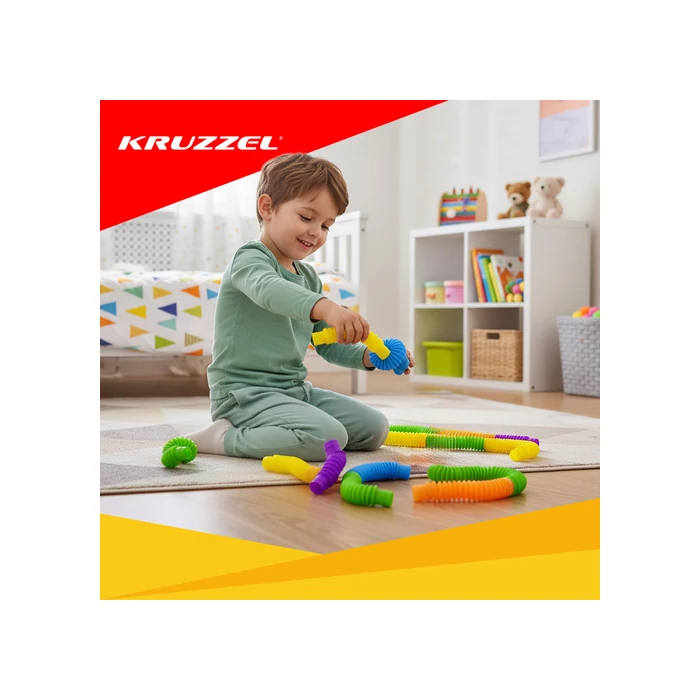 Színes rugalmas csövek - 10 db-os készlet