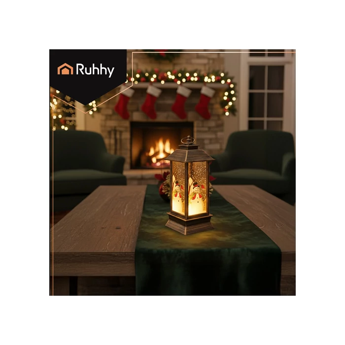 Karácsonyi lámpa - barna