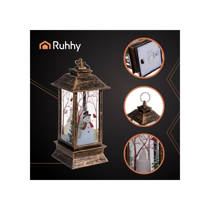 Karácsonyi lámpa - barna