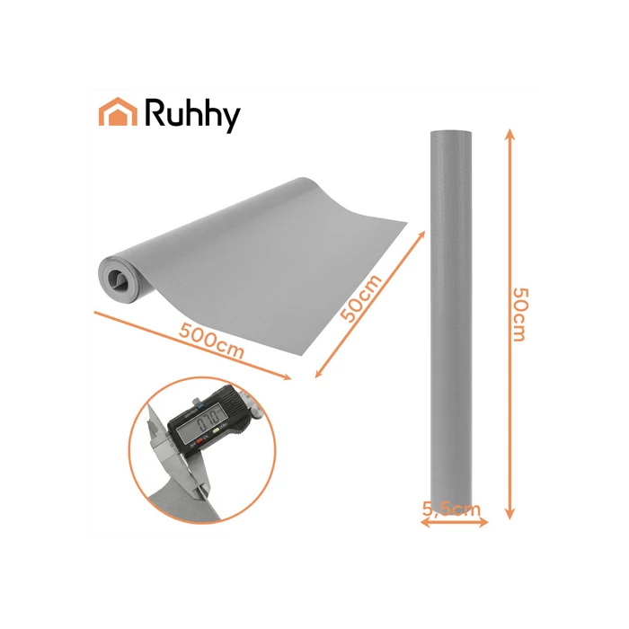 Csúszásgátló fiók alátét szürke (500x50cm)