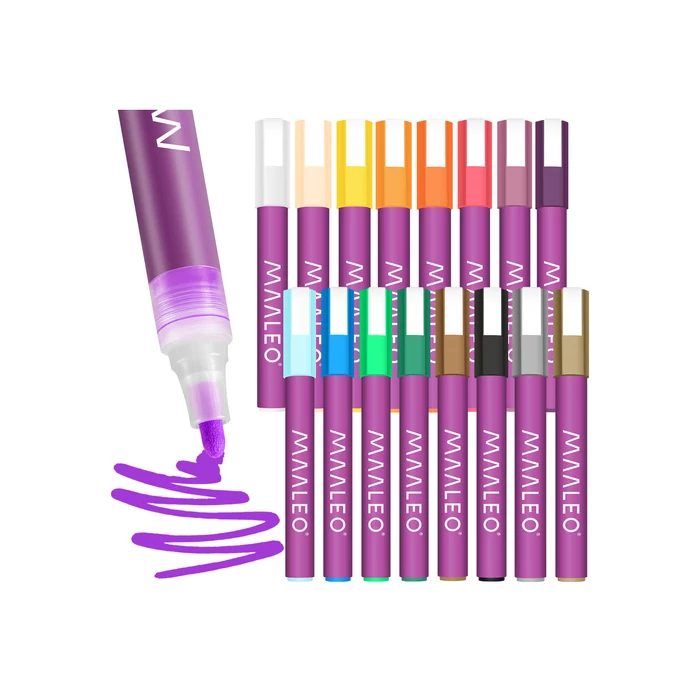 16 db-os akril filctoll készlet