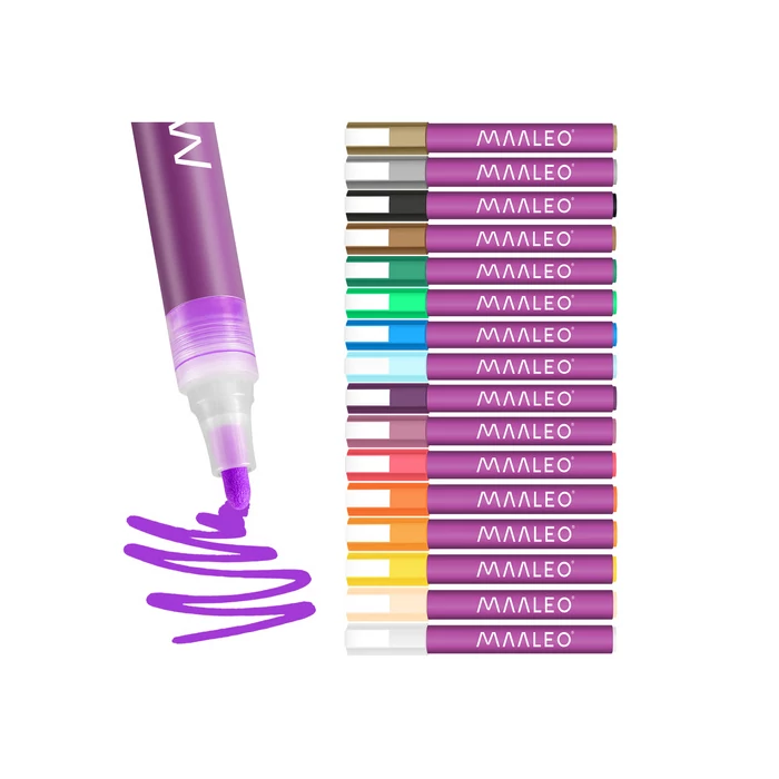 16 db-os akril filctoll készlet