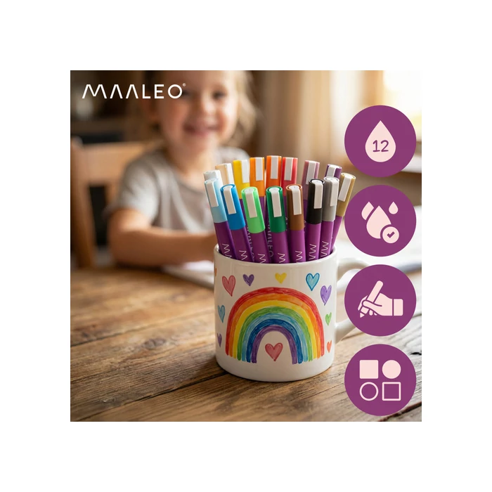 16 db-os akril filctoll készlet