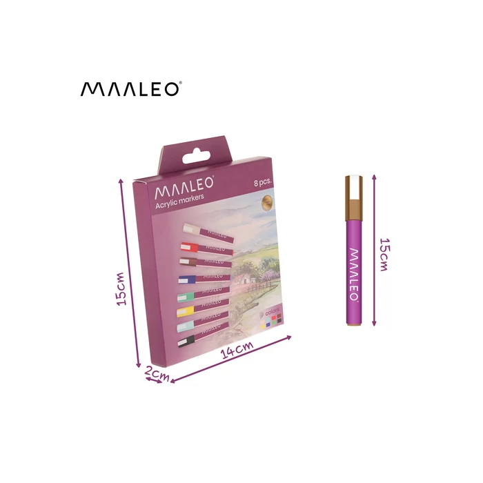 8 db-os akril filctoll készlet