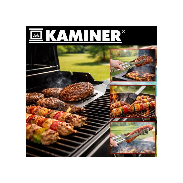 Grillezőeszköz készlet - 3 darabos