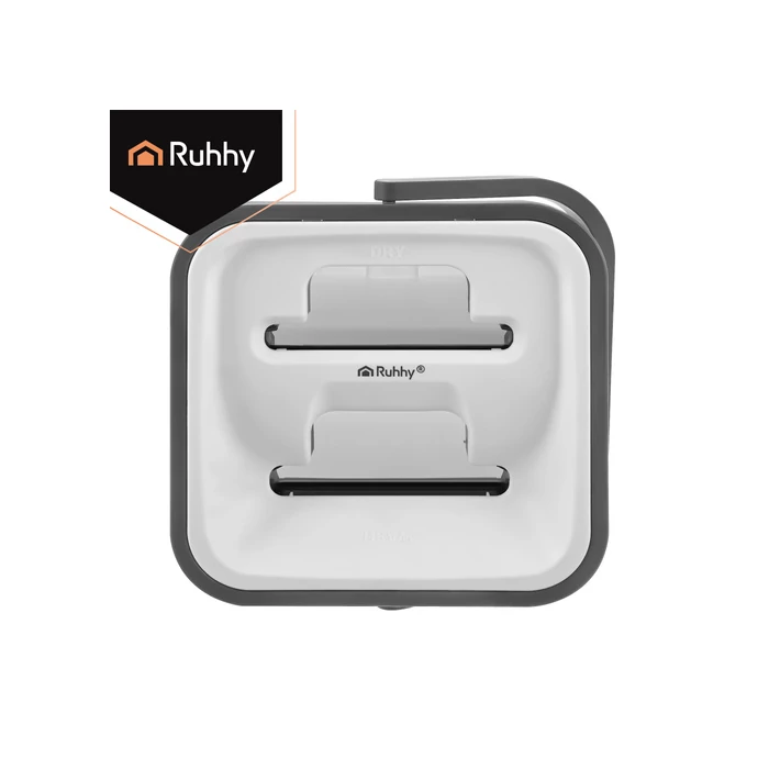 Kétkamrás felmosó szett 11 L vödörrel és mopfejekkel