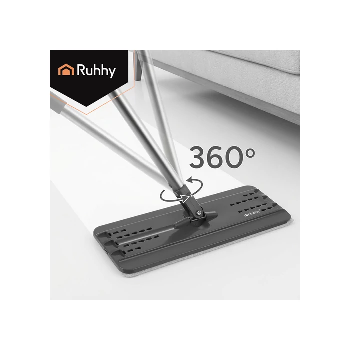 Kétkamrás felmosó szett 11 L vödörrel és mopfejekkel