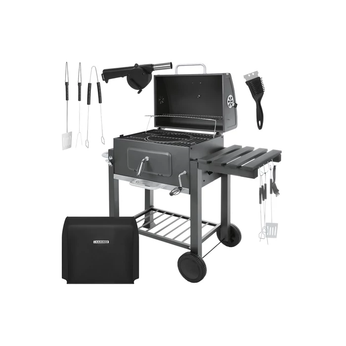  Kerti grill fedővel 114x67x120cm