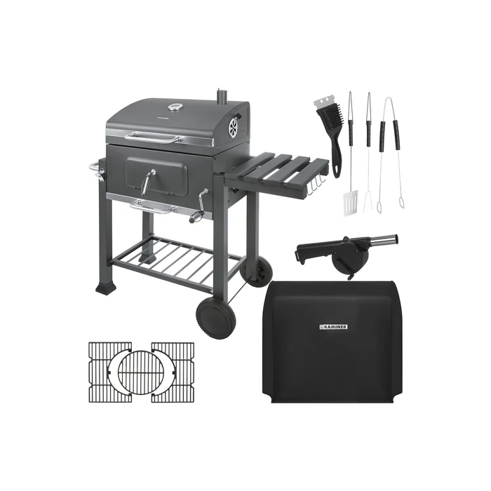  Kerti grill fedővel 114x67x120cm