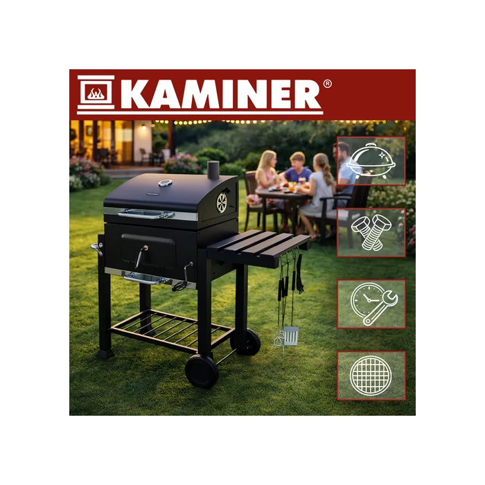  Kerti grill fedővel 114x67x120cm