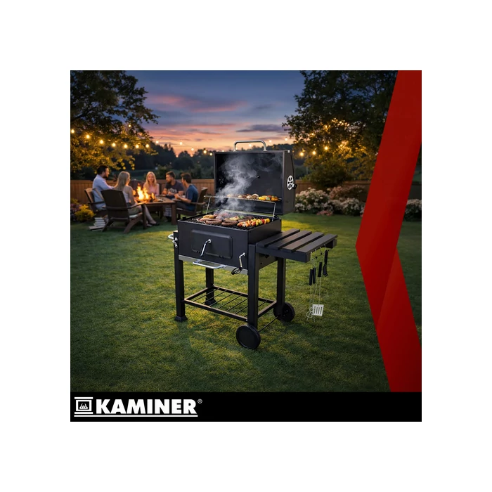  Kerti grill fedővel 114x67x120cm