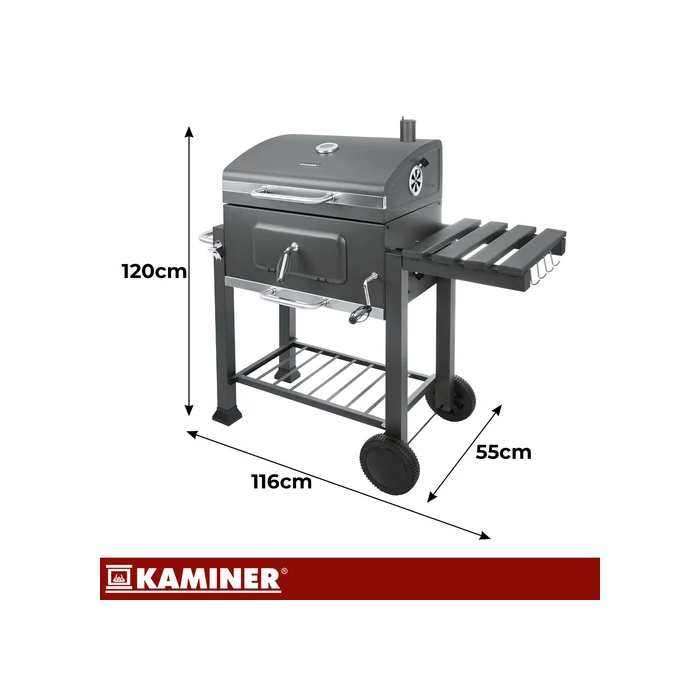  Kerti grill fedővel 114x67x120cm