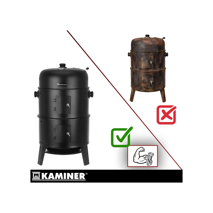 Kerti grillsütő-füstölő 44x80x42cm