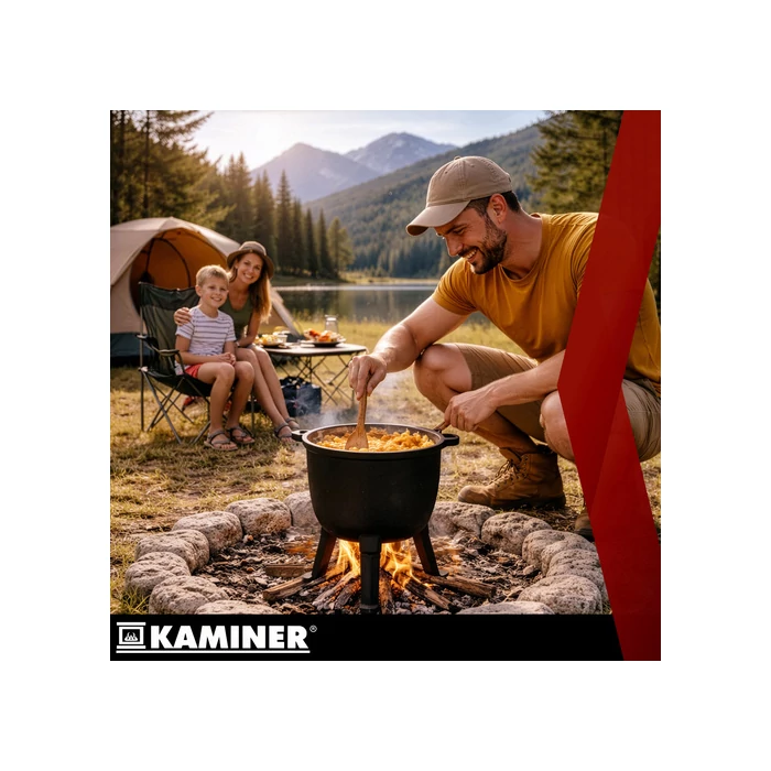 Zománcozott öntöttvas bogrács 8 L