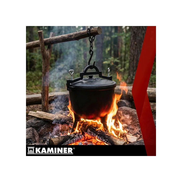 Zománcozott öntöttvas bogrács 8 L