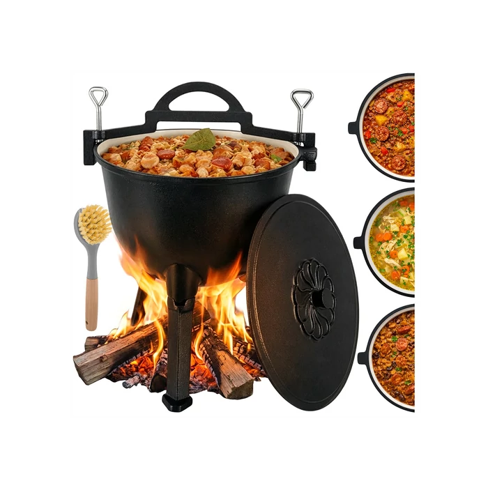 Zománcozott öntöttvas bogrács 10L